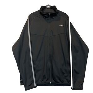 Nike Jacket Mens XL Black Epic‎ Training Track Full Zip Active Gym Workout